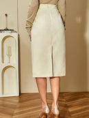 Chic Split-Hem Bodycon  Skirt