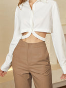 Women's professional straight-leg trousers