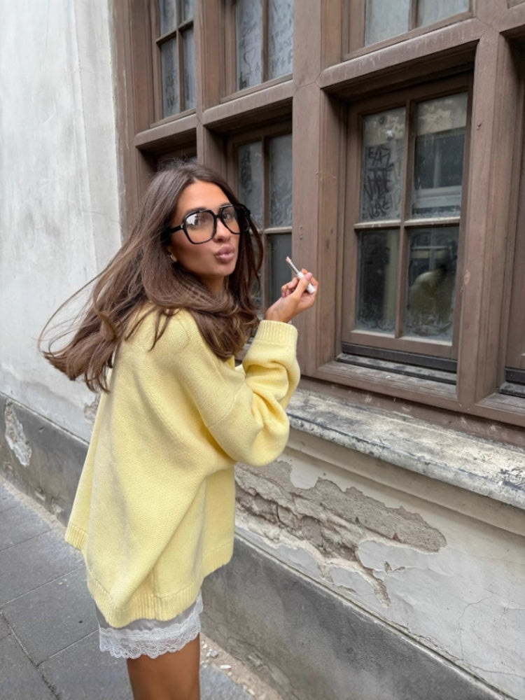 Indie Style Letter Sweater