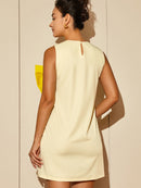 Playful  Bow-Tie Summer Midi Dress