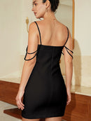 Chic Bandeau Style Fitted Mini Dress