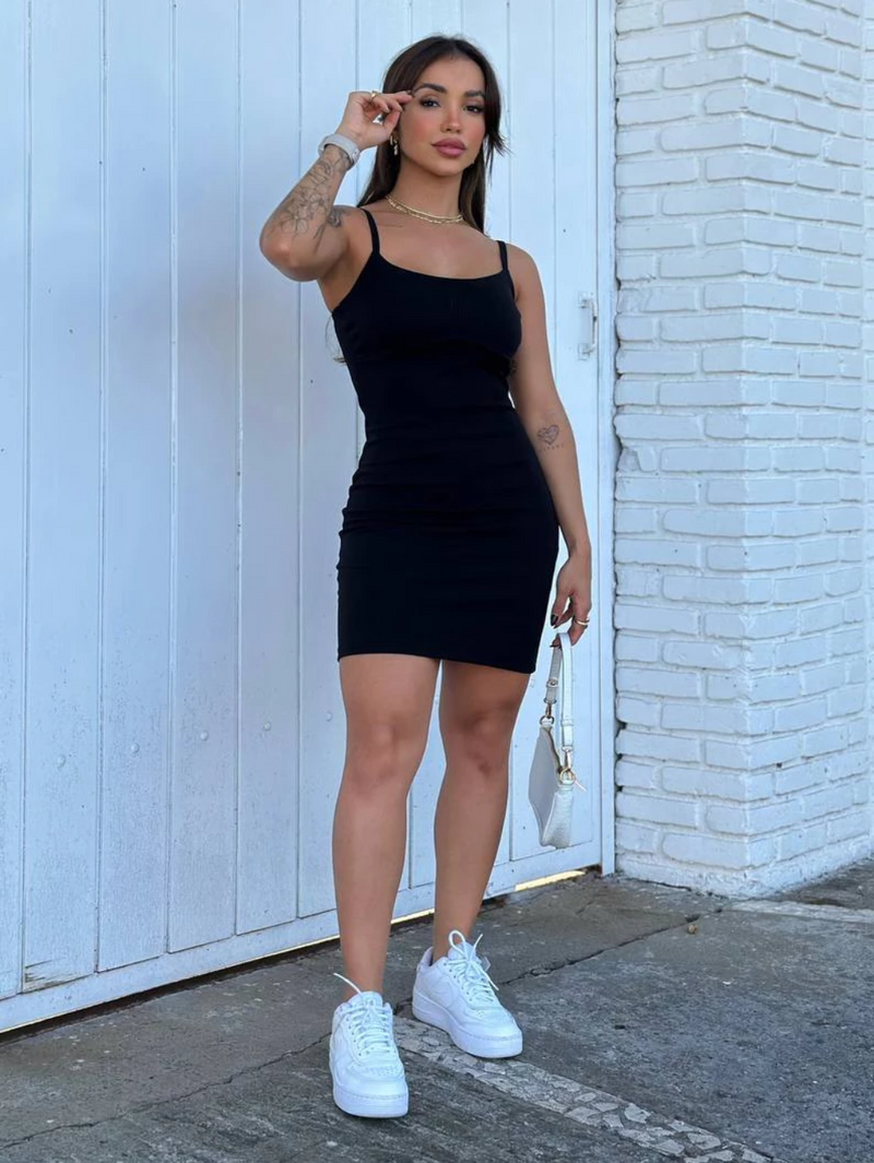 Vestido Anarruga Com Alcinha Camponsesa Canelado