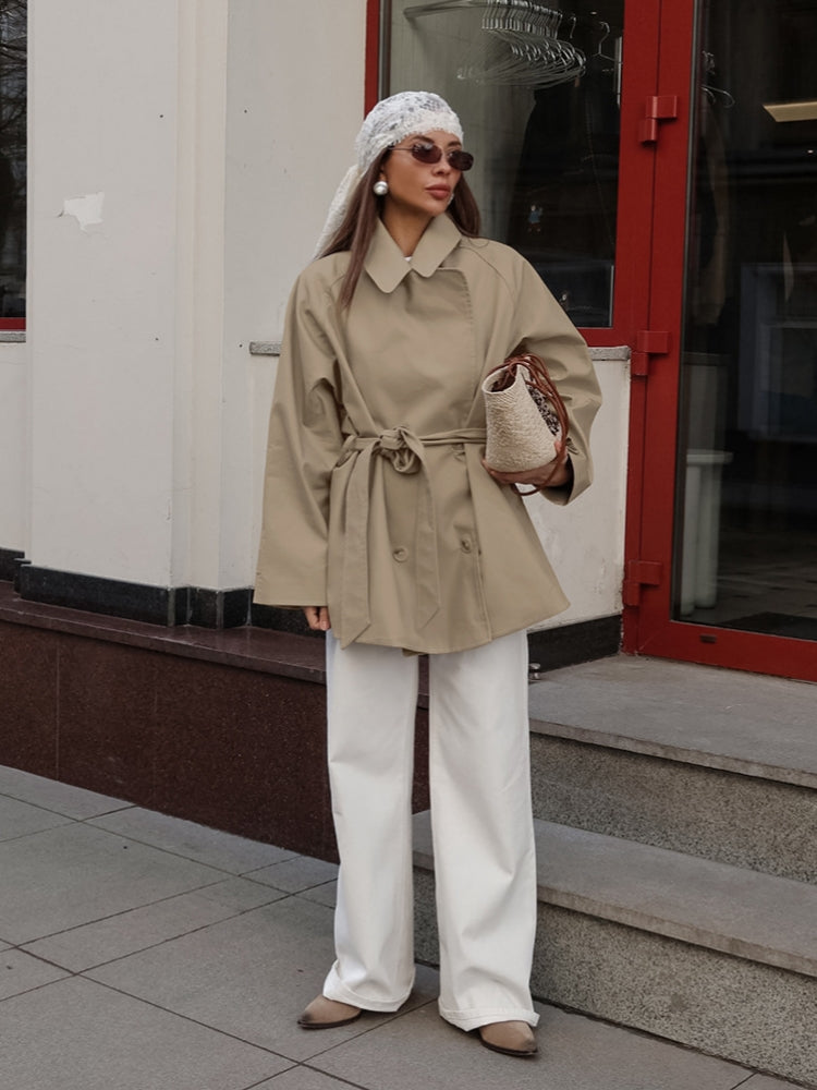 Mid-Length Belted Coat