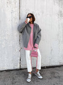 Wool Stand Collar Jacket