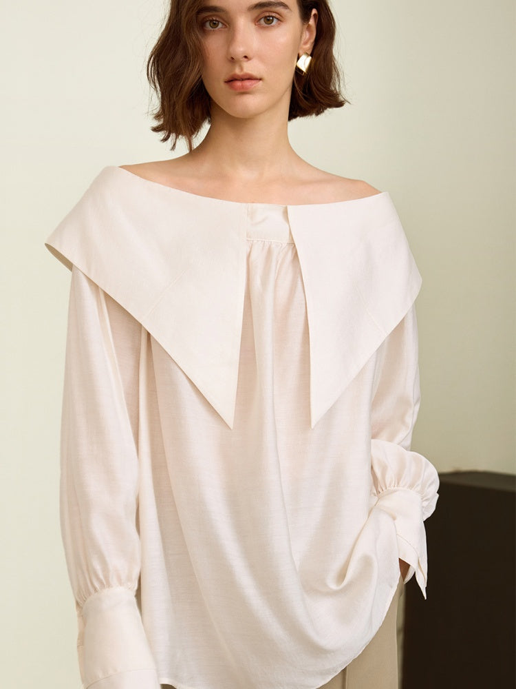 Off-Shoulder Luxury Modal Top