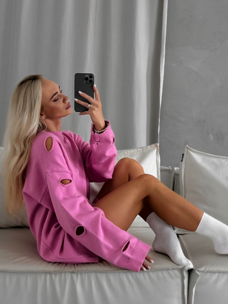 Distressed Oversized Knit