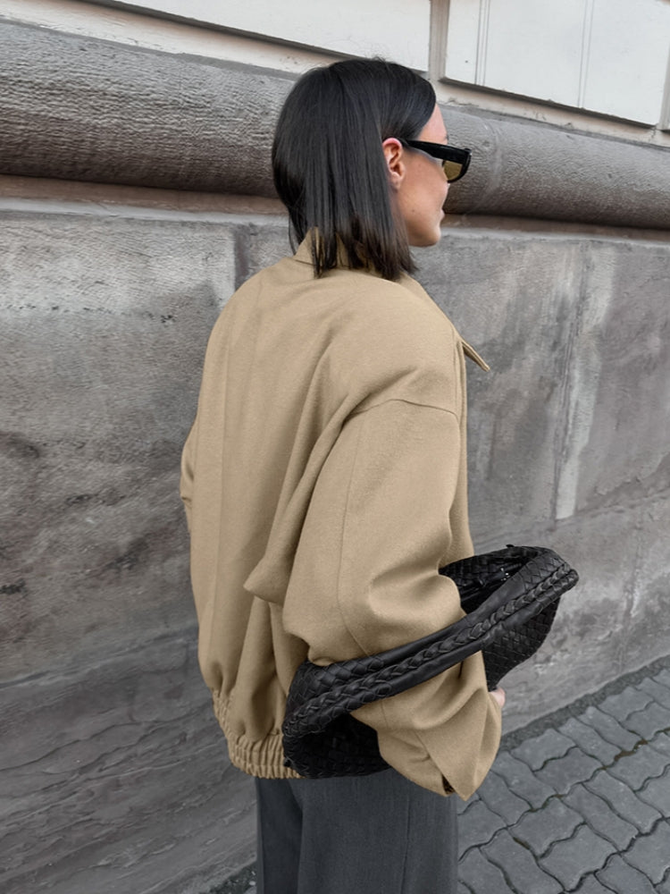 Wool Notch Lapel Jacket