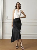 Parisian Style V-neck Halter Top