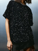 Velvet Sequins Party Top