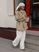 Mid-Length Belted Coat