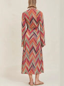 Beach Print Tie-Waist Set