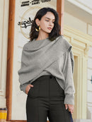 Autumn-Winter Versatile Core-Yarn Pullover