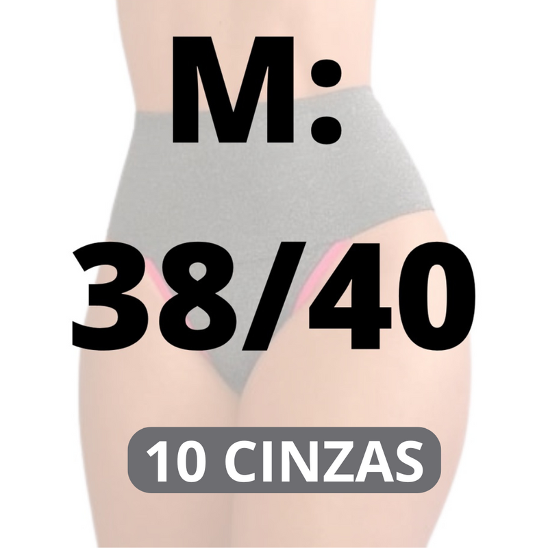 Calcinha Modeladora Fitness Plus Size (PAGUE 5 LEVE 10)
