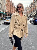 Belted Mid-Length Trench Coat