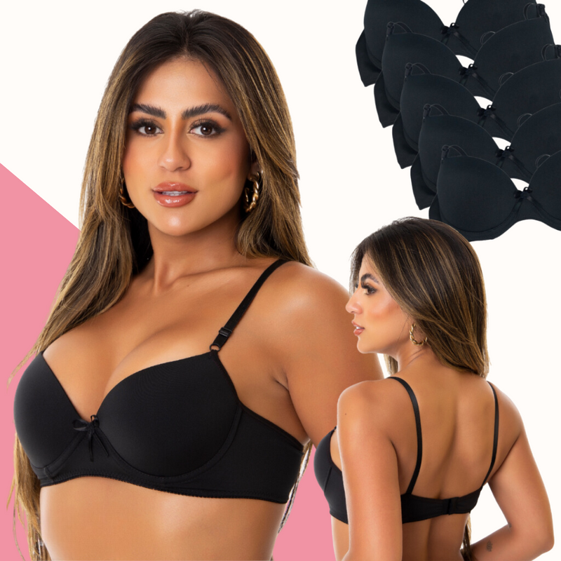 Sutiã com Bojo Push UP (Compre 2 Leve 5)