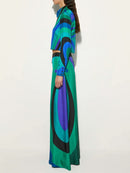 Floral Print Wide-Leg Set