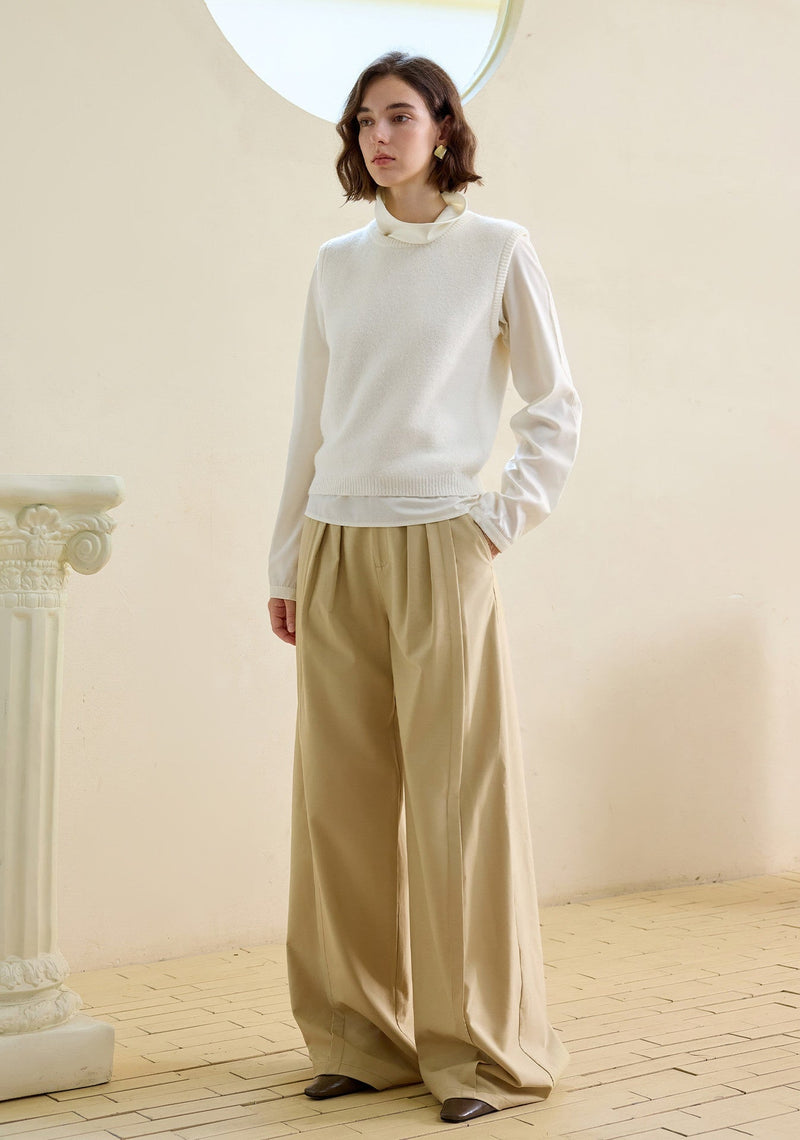 Autumn Layering Vintage Wool Vest