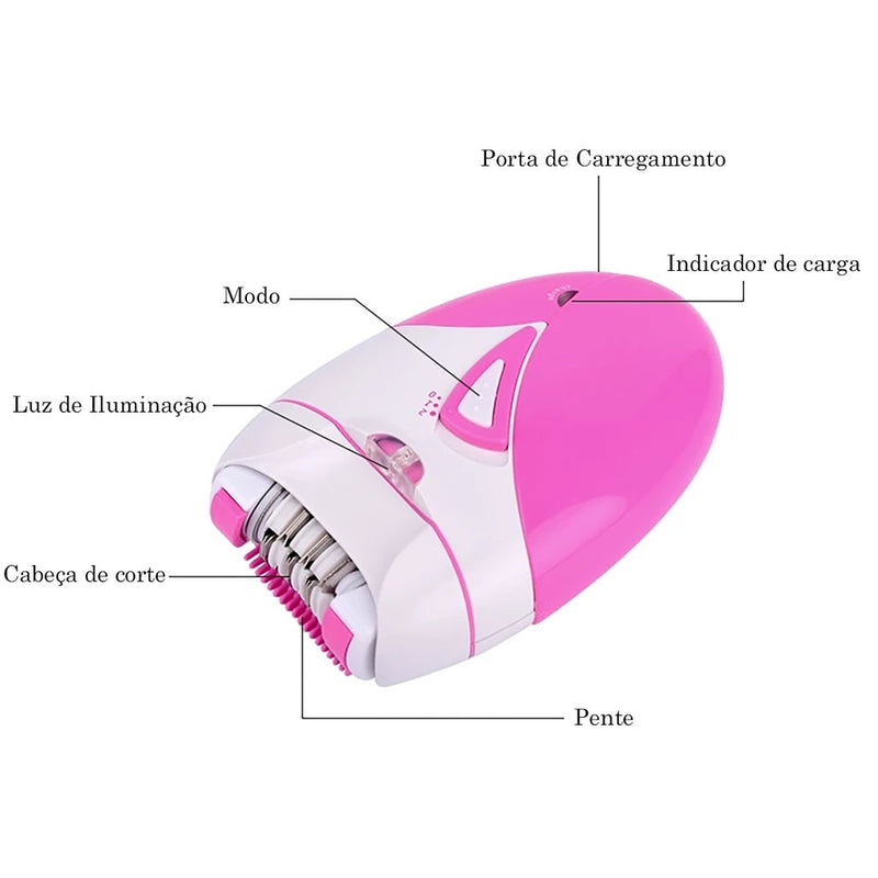 Depilador Elétrico Recarregável Femilise