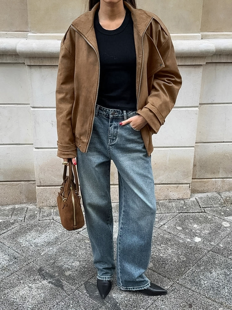 Casual Suede Overshirt