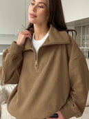 Comfy Knit Collared Top