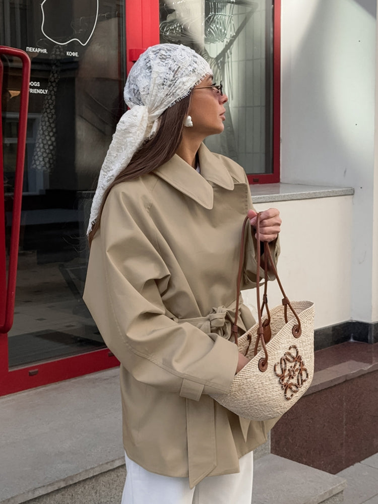 Mid-Length Belted Coat