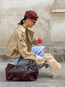 Double-Breasted Trench Jacket