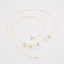 Colar de Nome Personalizado em Prata 925 + Banho de Ouro 18k com Zircônia Cravejadas