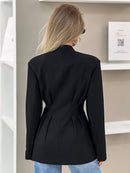 V-Neck Tailored Blazer