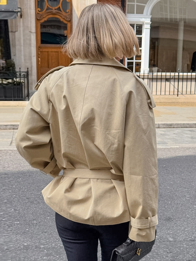 Belted Mid-Length Trench Coat