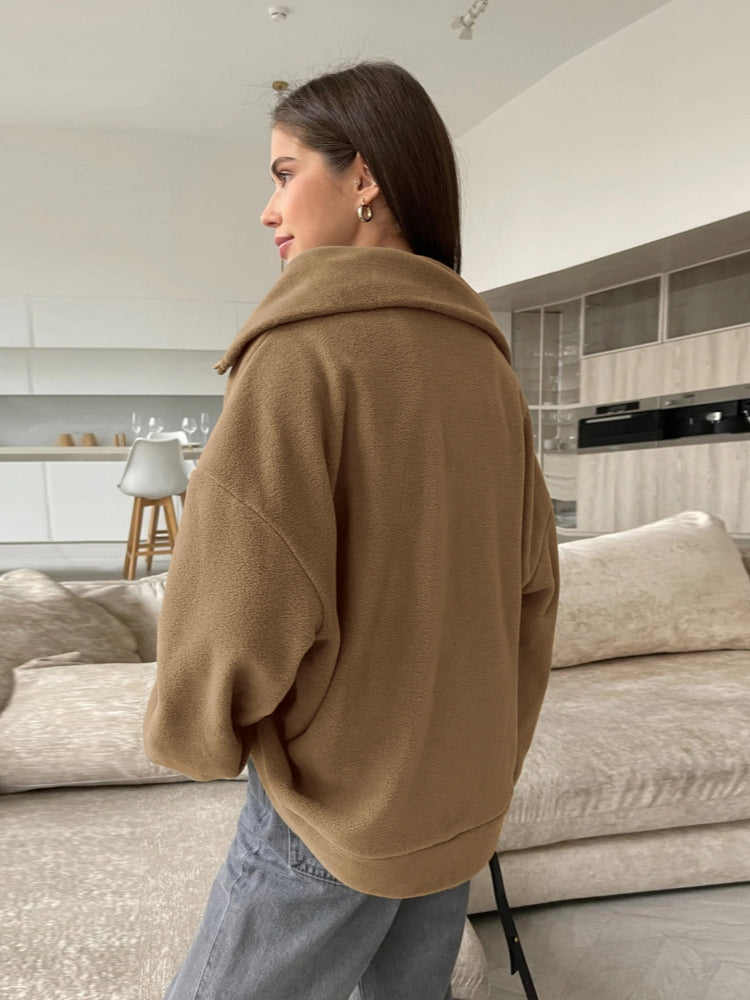 Comfy Knit Collared Top