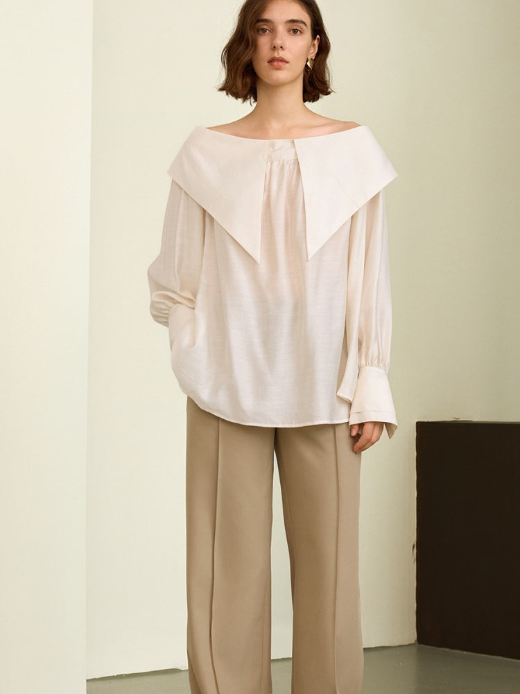 Off-Shoulder Luxury Modal Top