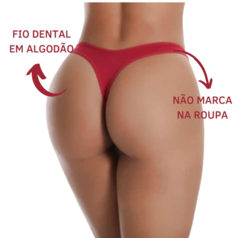 Calcinhas Fio Dental em Algodão (Pague 3 Leve 5)