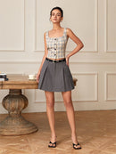 Classic Plaid Wide-Strap Camisole