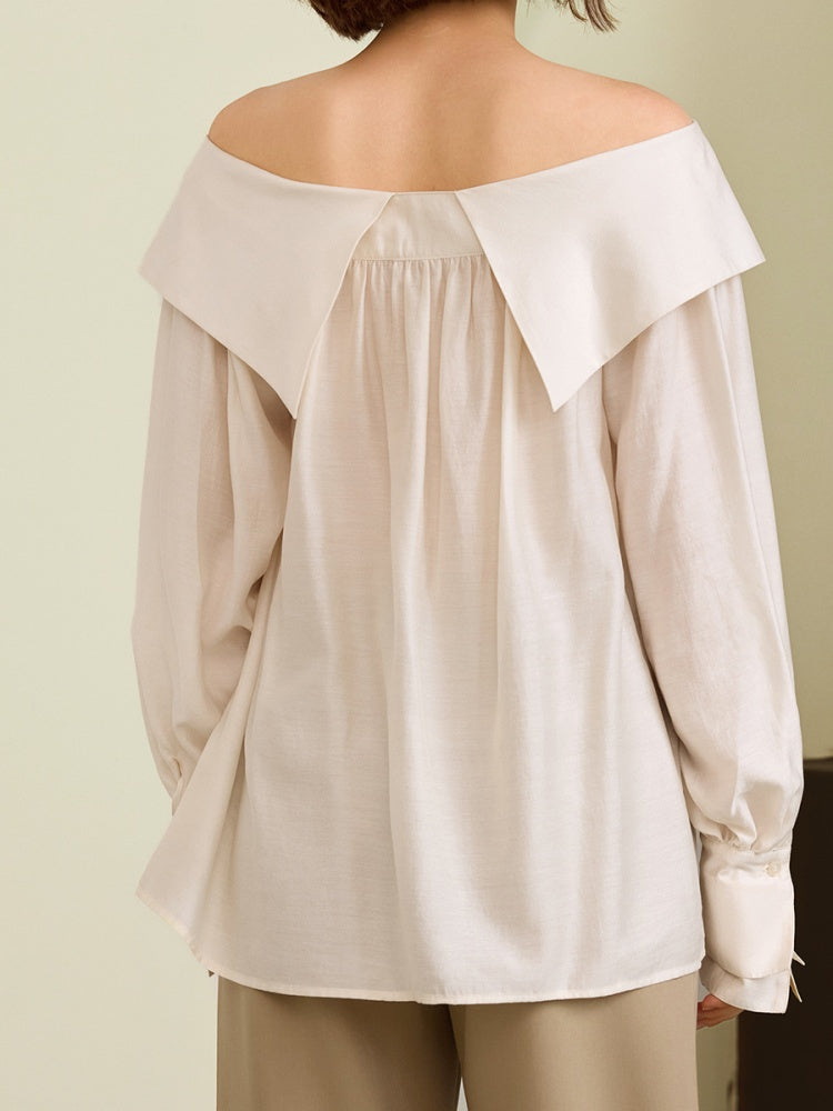 Off-Shoulder Luxury Modal Top