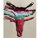 Calcinha Fio Duplo Renda com Regulagem (Pague 5 Leve 10)