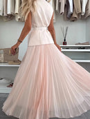 Tweed Vest & Tulle Skirt Set