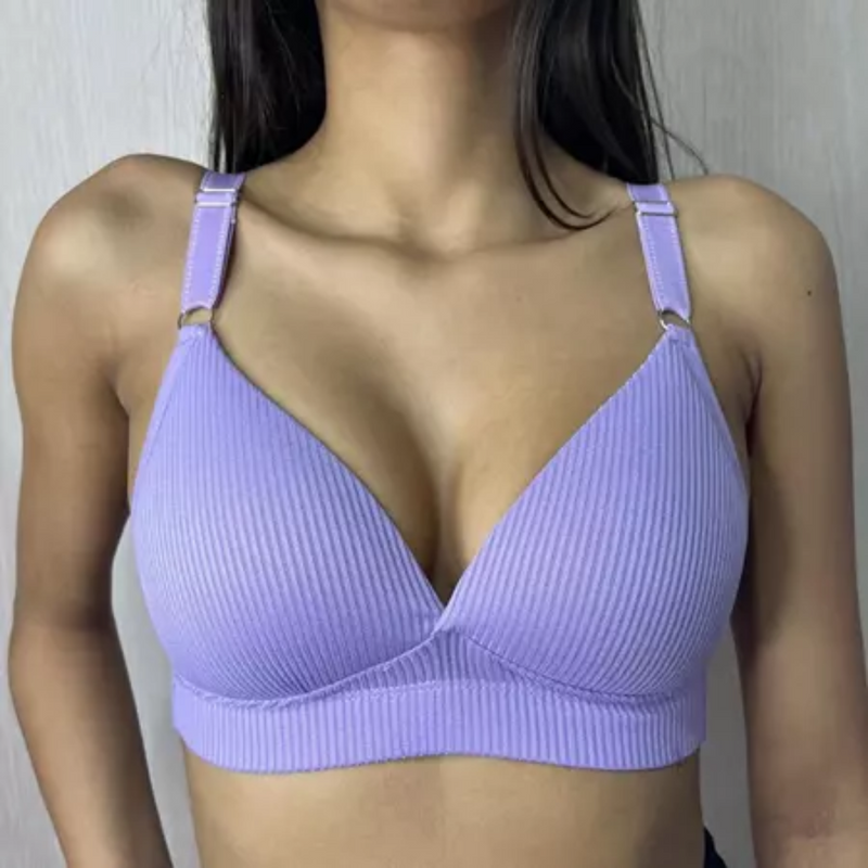 Sutiã Top Fitness com Bojo Alças Reguláveis 100% Algodão