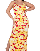 Vestido Floral Canelado Casual