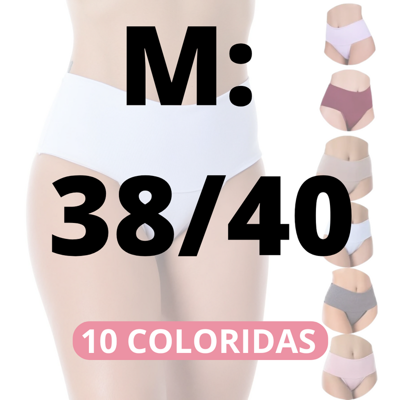 Calcinha Modeladora Fitness Plus Size (PAGUE 5 LEVE 10)