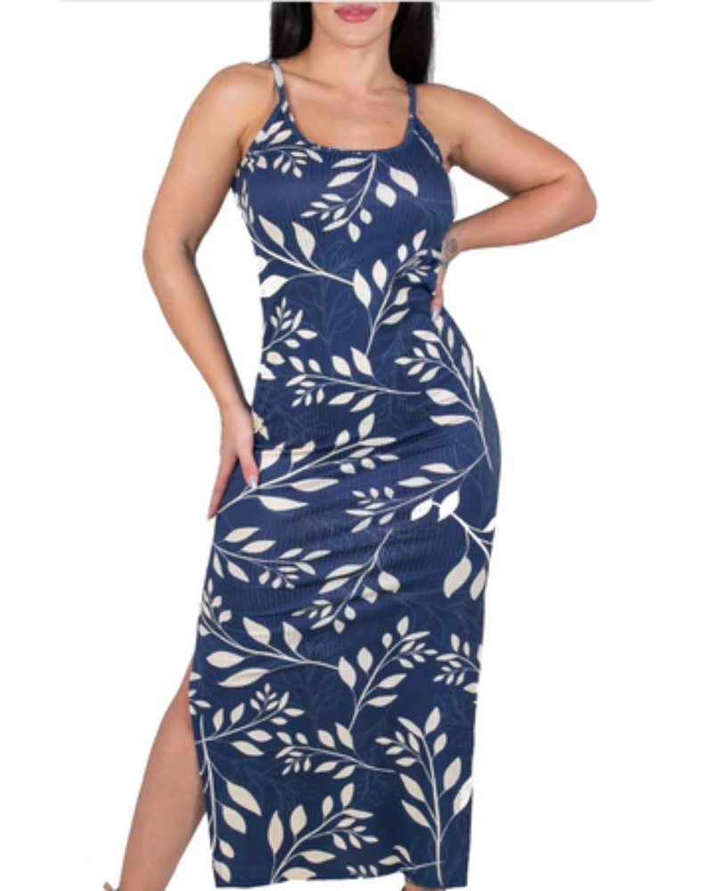 Vestido Floral Canelado Casual