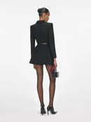 Tailored Double Breasted Belted Blazer Mini Dress
