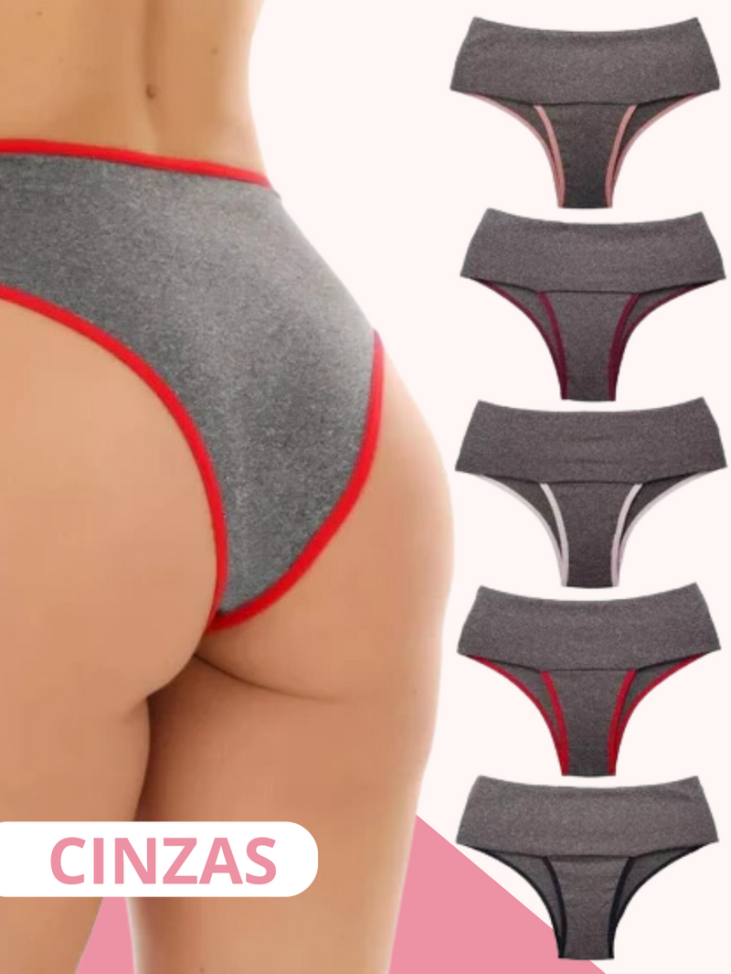 Calcinha Modeladora Fitness Plus Size (PAGUE 5 LEVE 10)