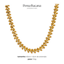 Colar Escama de Peixe Banhado a Ouro 18K | Coleção Firenze