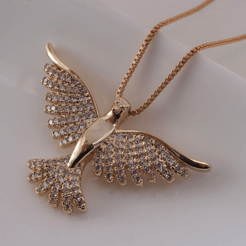 Colar Religioso Espírito Santo com Zircônias