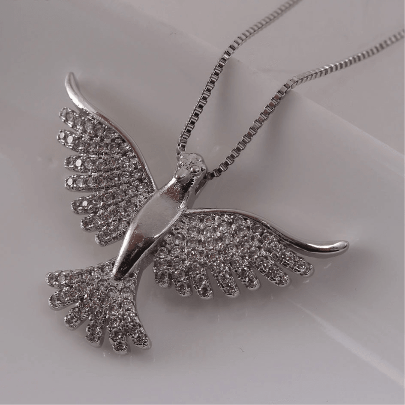 Colar Religioso Espírito Santo com Zircônias