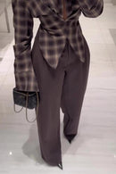 Pleated Pocket Blazer Pants