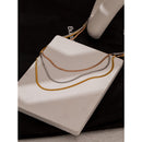 Colar Triplo Malha Banhado a Ouro 18K | Coleção Firenze