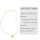 Colar Religioso - Cruz vazada com Cristais e Pérolas