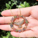 Colar Religioso Abençoada por Deus Colorido com Zircônias