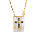 Colar Religioso - Cruz em Zircônias